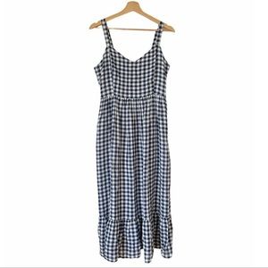 C&C California Blue and White Checkered Dress